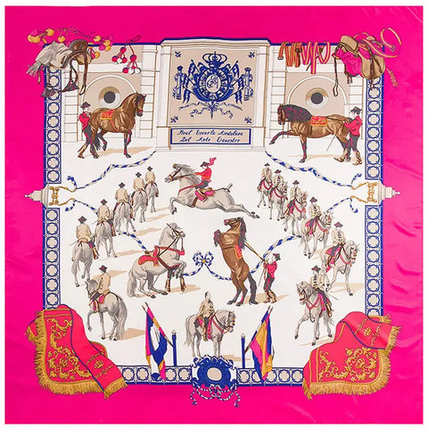 Silk Scarf Multicolor Square New Design Print