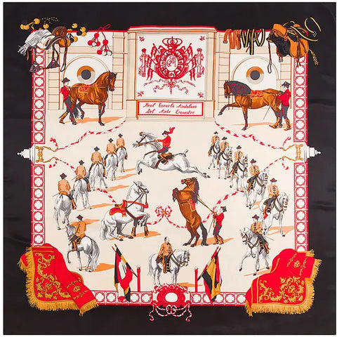 Silk Scarf Multicolor Square New Design Print
