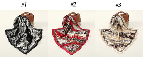 Vintage square silk scarf