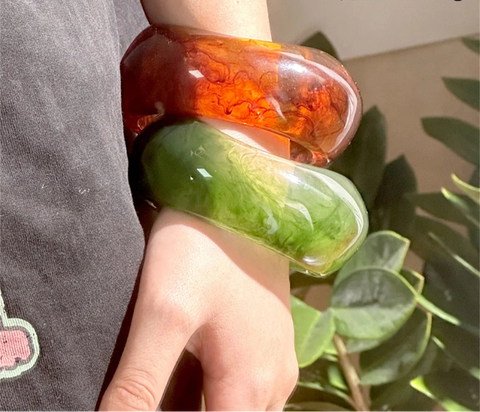 Vintage Resin Cute Bracelet Bangles