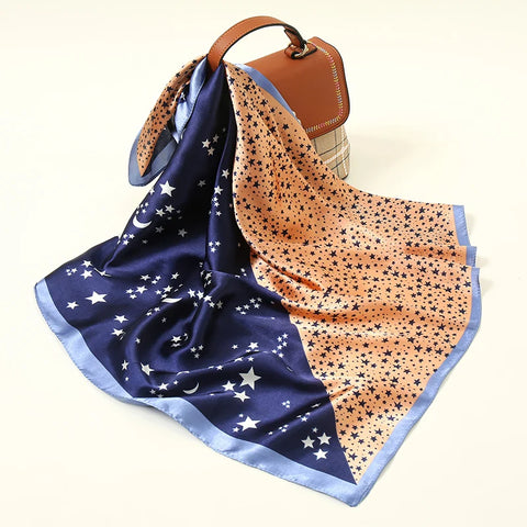 Vintage square silk scarf