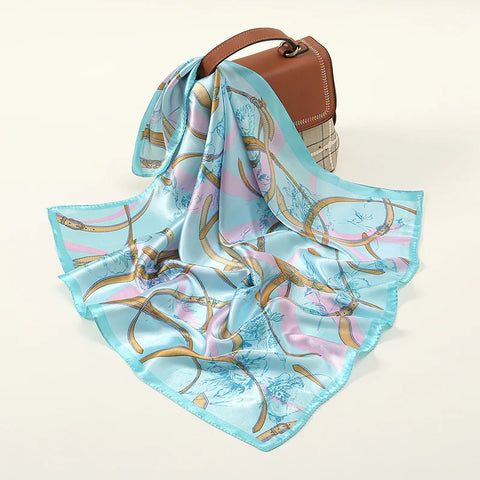 Vintage square silk scarf