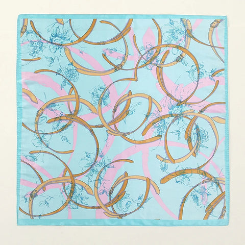 Vintage square silk scarf