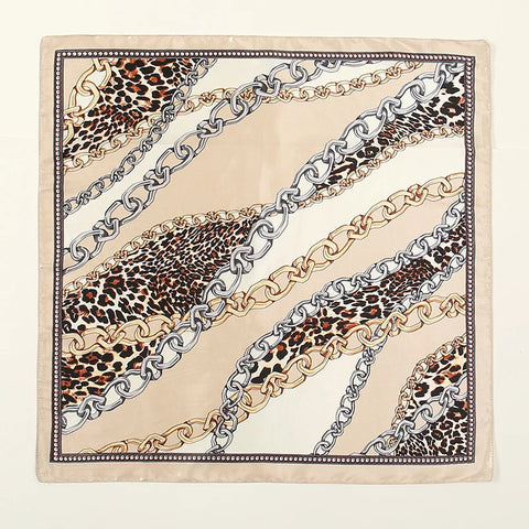 Vintage square silk scarf