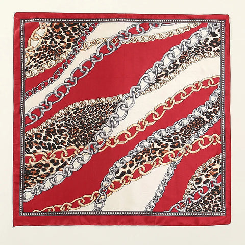 Vintage square silk scarf