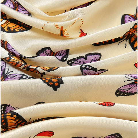 Vintage square silk scarf