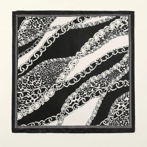 Vintage square silk scarf