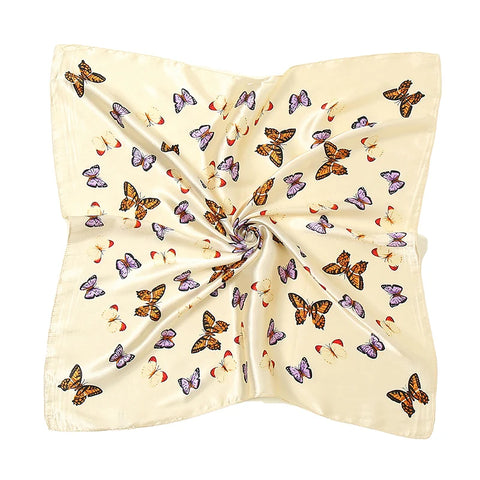 Vintage square silk scarf
