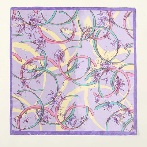 Vintage square silk scarf