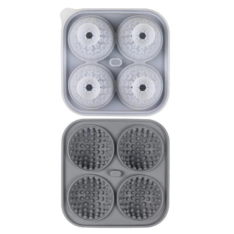 1 - 10PCS Ice Cube Mold 3D Golf Ball Ice Mold Silicone - EveryWares