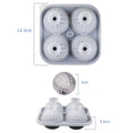 1 - 10PCS Ice Cube Mold 3D Golf Ball Ice Mold Silicone - EveryWares