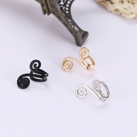 1 Pair Zunis Acupressure Slimming Earrings Non Piercing Flower Shape - EveryWares