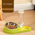 1 PCS Bowl Pet Feeder Food Bowl And Water Dispenser Double Bowl Large Capacity - EveryWares