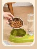 1 PCS Bowl Pet Feeder Food Bowl And Water Dispenser Double Bowl Large Capacity - EveryWares