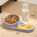 1 PCS Bowl Pet Feeder Food Bowl And Water Dispenser Double Bowl Large Capacity - EveryWares