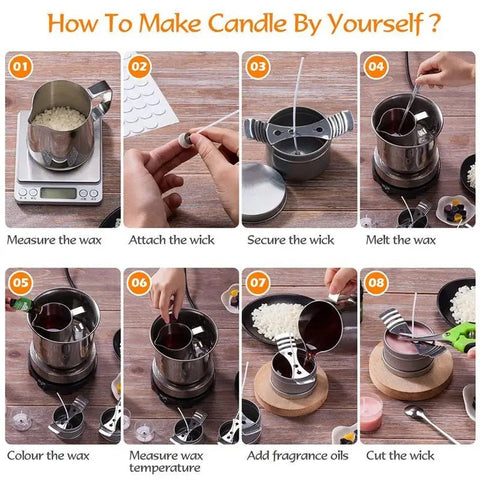 1 Set Candle Making Kit Wax Candles - EveryWares