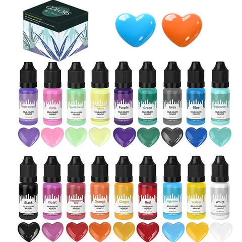 1 Set Resin Pigment Kit Art Ink Alcohol Liquid Colorant Dye Ink Diffusion DIY Epoxy Resin - EveryWares