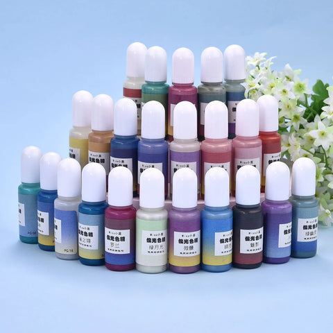 1 Set Resin Pigment Kit Art Ink Alcohol Liquid Colorant Dye Ink Diffusion DIY Epoxy Resin - EveryWares