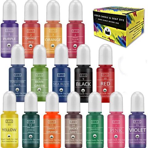 1 Set Resin Pigment Kit Art Ink Alcohol Liquid Colorant Dye Ink Diffusion DIY Epoxy Resin - EveryWares