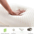 100% Natural Latex Sleeping Bed Pillow Luxury Pillow Sleepers Orthopedic Pillows Cervical Health Care - EveryWares