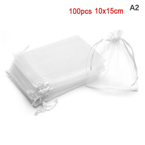 100pcs Organza Drawstring Bag - EveryWares