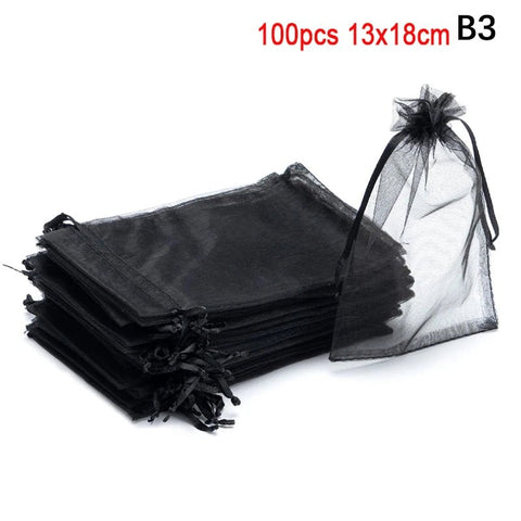 100pcs Organza Drawstring Bag - EveryWares