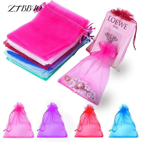 100pcs Organza Drawstring Bag - EveryWares