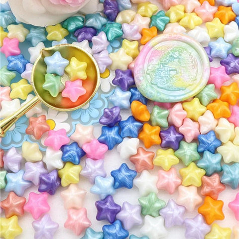 100pcs Pearlescent Mixed Color Wax Grains - EveryWares