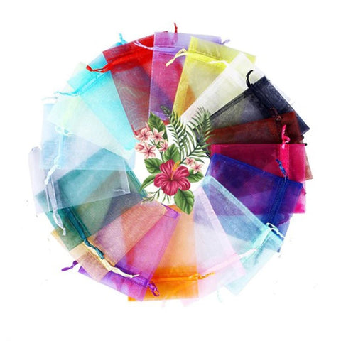 100Pcs/lot Organza Bag Drawstring Bag - EveryWares