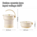 110V/220V Portable Travel Folding Electric Kettle Silicone - EveryWares