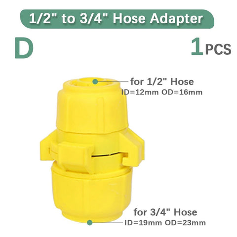 1/2" 3/4" 1" - Adapter Extender Hose Coupling Joint Garden Watering Accessories Connect Repair for Pipe - EveryWares