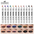 12 Colors Pearlescent Eyeshadow Pencil Waterproof Long Lasting Glitter Shimmer Eye Shadow - EveryWares