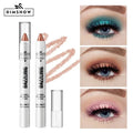 12 Colors Pearlescent Eyeshadow Pencil Waterproof Long Lasting Glitter Shimmer Eye Shadow - EveryWares