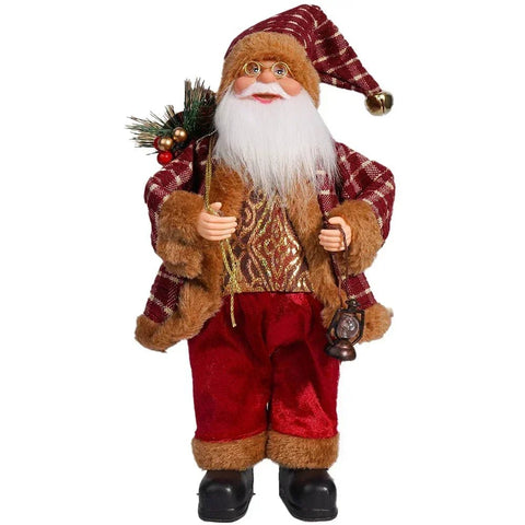 12 - inch Santa Clause Figure Standing Decorations Christmas - EveryWares