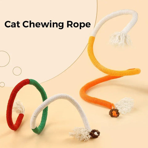 1/2/3pcs Cat Scratcher Rope Toy Cotton Rope Bite - resistant Chewing Toy Paw Claw Furniture Protector - EveryWares