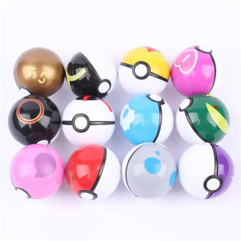 12Pcs /Set Poke Ball Model Anime Figure Pokémon Pikachu Pocket Monster and Others, Toys or Collection - EveryWares