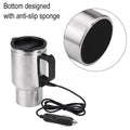 12V USB Car Electric kettle Stainless Steel Heating Car Cup Hot 450ml Heating Thermos Water Cup - EveryWares