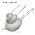 1/3/4Pcs/ Set - Stainless Steel Wire Mesh Strainer Set Kitchen Accessories - EveryWares