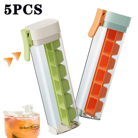 1/3/5PCS One - Small Ice Molds Easy To Release 6 Compartments Ice Mold Homemade - EveryWares