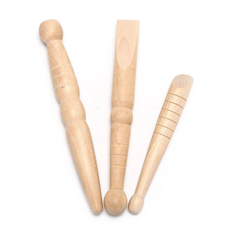 1/3PCS Original Wooden Foot Body Massage Stick Relieve Muscle Soreness Relaxing Tool Foot Reflexology Massager - EveryWares