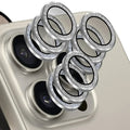 1/3Set Glitter Metal Camera Lens Protector for iPhone 15 Pro Max 15Plus Full Cover Lens Film Protective Glass - EveryWares