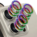 1/3Set Glitter Metal Camera Lens Protector for iPhone 15 Pro Max 15Plus Full Cover Lens Film Protective Glass - EveryWares