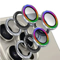 1/3Set Glitter Metal Camera Lens Protector for iPhone 15 Pro Max 15Plus Full Cover Lens Film Protective Glass - EveryWares