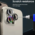 1/3Set Glitter Metal Camera Lens Protector for iPhone 15 Pro Max 15Plus Full Cover Lens Film Protective Glass - EveryWares