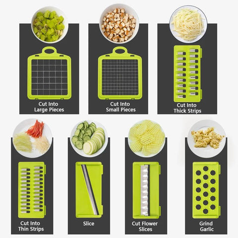 14/16 in 1 Multifunctional Vegetable Chopper Slicer Dicer Cut - EveryWares