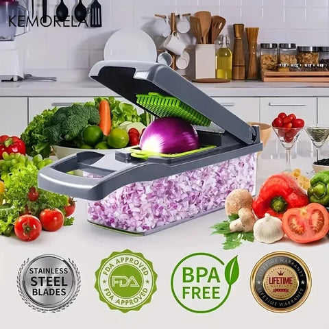 14/16 in 1 Multifunctional Vegetable Chopper Slicer Dicer Cut - EveryWares