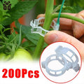 150/50Pcs Plastic Plant Support Clips Reusable Protection Fixing for Vegetable - EveryWares