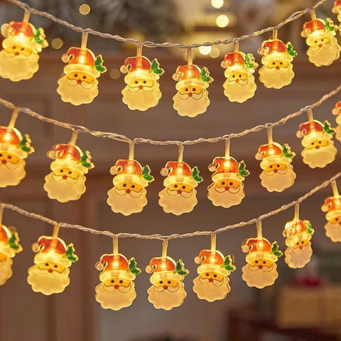 1.5m 10Led Christmas Light String Hanging Ornaments Pendants Christmas Décor - EveryWares