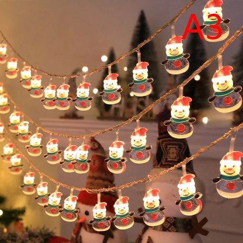 1.5m 10Led Christmas Light String Hanging Ornaments Pendants Christmas Décor - EveryWares