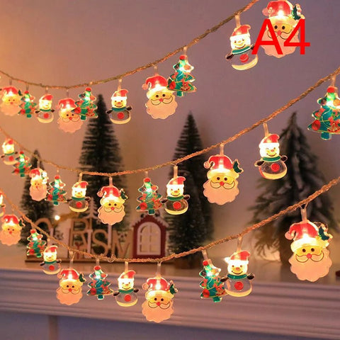 1.5m 10Led Christmas Light String Hanging Ornaments Pendants Christmas Décor - EveryWares